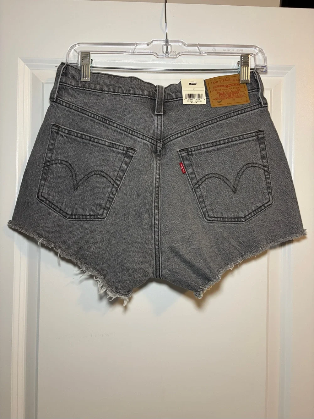Levi's | Gray 501 High-Rise Cutoff Denim Shorts NWT